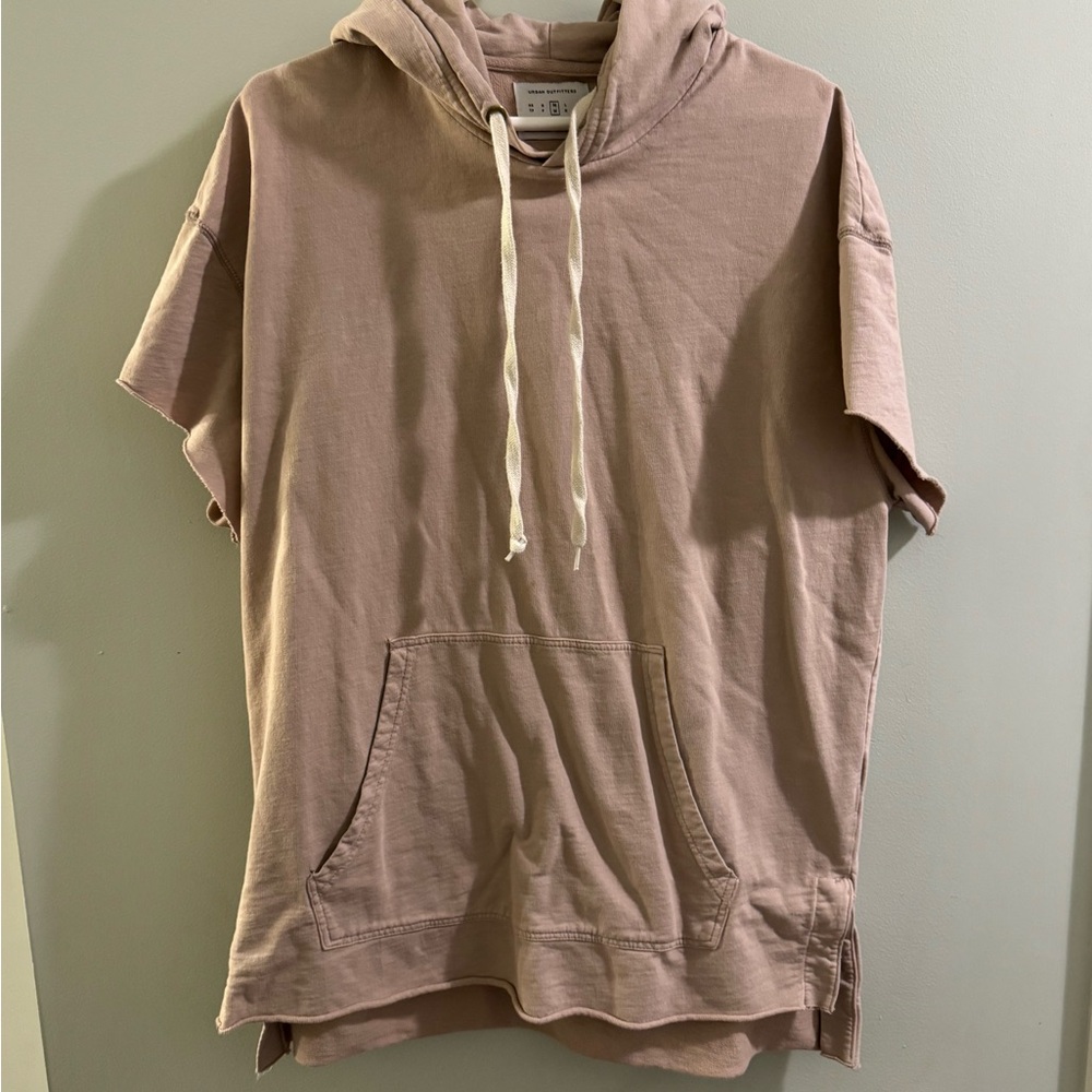 Urban Outfitters Light Pink / Light Mauve Hoodie Dress